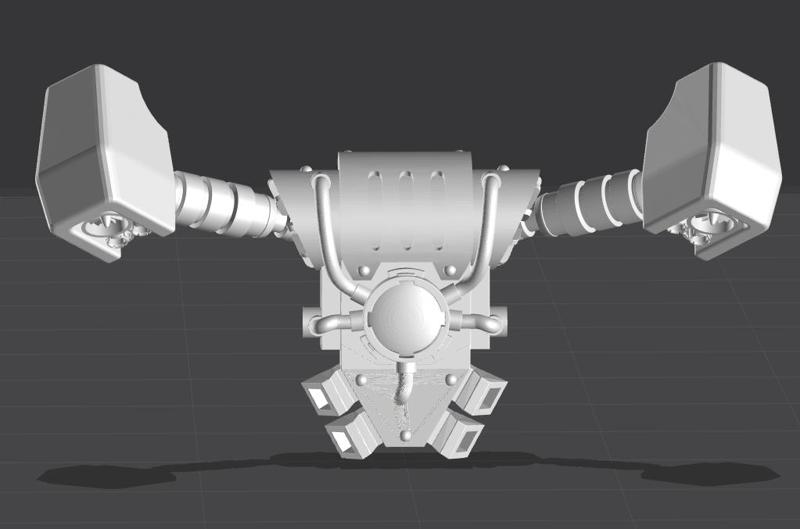 Custom Grav Chute for Futuristic Paratroopers