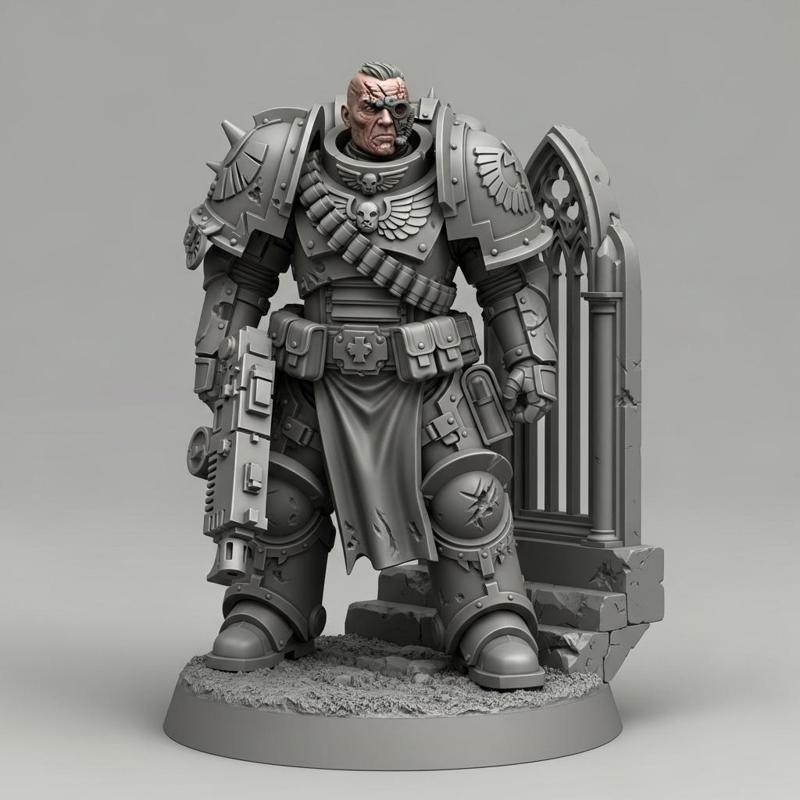 War-hammer Inspired Miniature Kaelen-Vorr Separated  STL - RPG Tabletop Model
