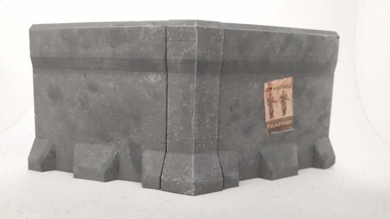 Perimeter defense system - 45 degrees corner