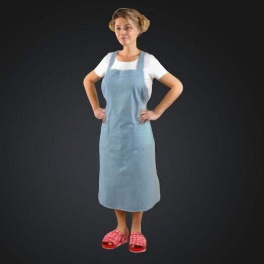 retired woman - donna in pensione - sculpture