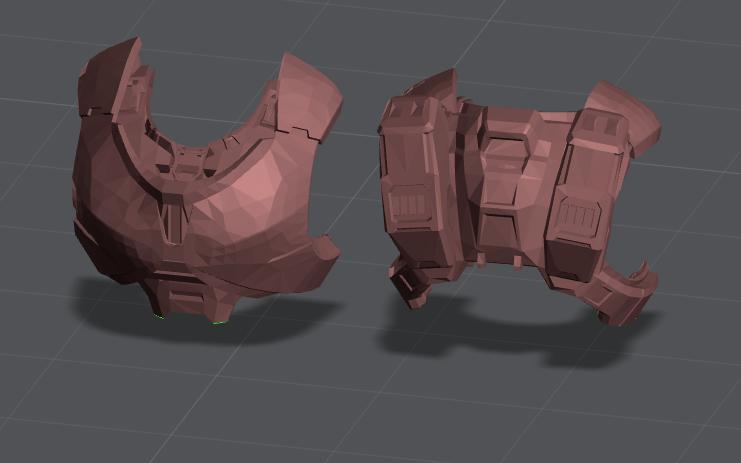 Halo Mega Construx/bloks mk vii Full chest Elite