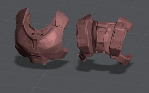 Halo Mega Construx/bloks mk vii Full chest Elite