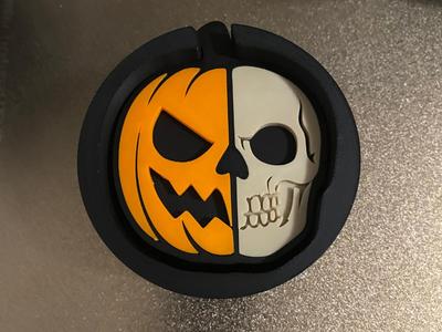 Halloween Pumpkin / Skull Coaster