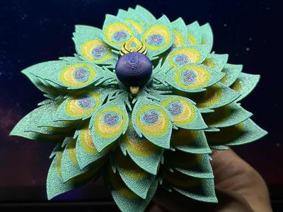 Peacock Spiral Spinner V1 Fidget