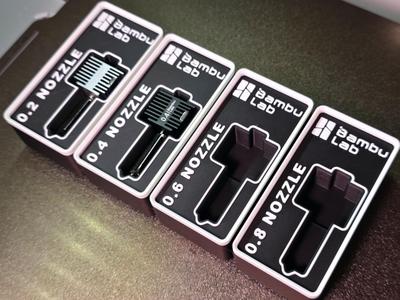 A1/A1 Mini Gridfinity Nozzle Storage