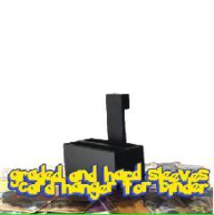 graded and hard sleeves card hanger for binder