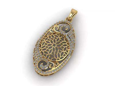 Women Pendant Ready STL 3DM Models Womens Necklace Lightweight