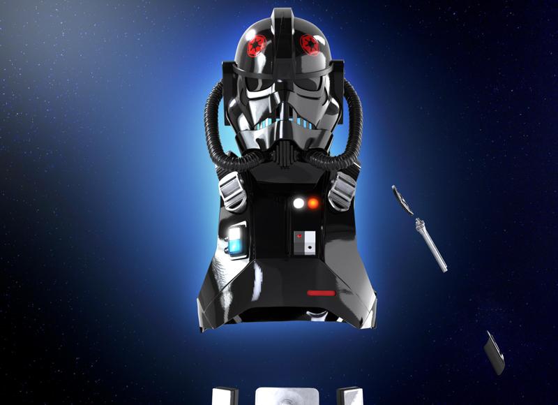 Sienar test pilot Tie Fighter Pilot| Helmet Andor| Star Wars | 3d Print model
