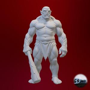Oni Figure – Japanese Demon Statue 3D Model