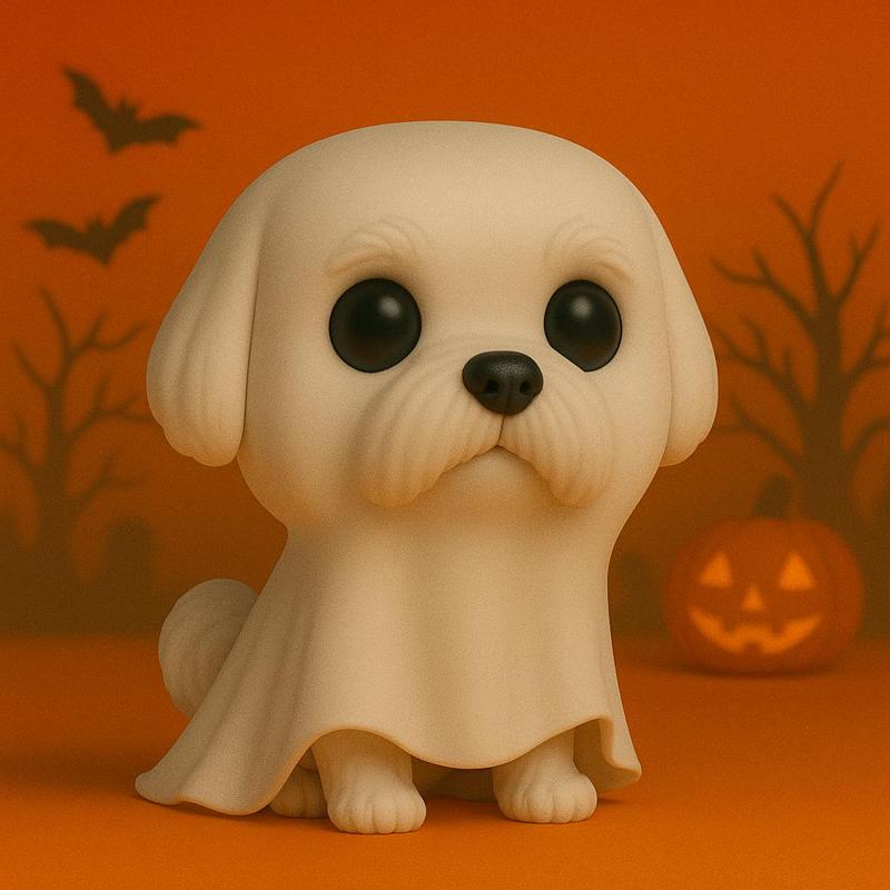 Maltese Ghost of Halloween POP -STL