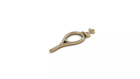Tennis Racket Pendant