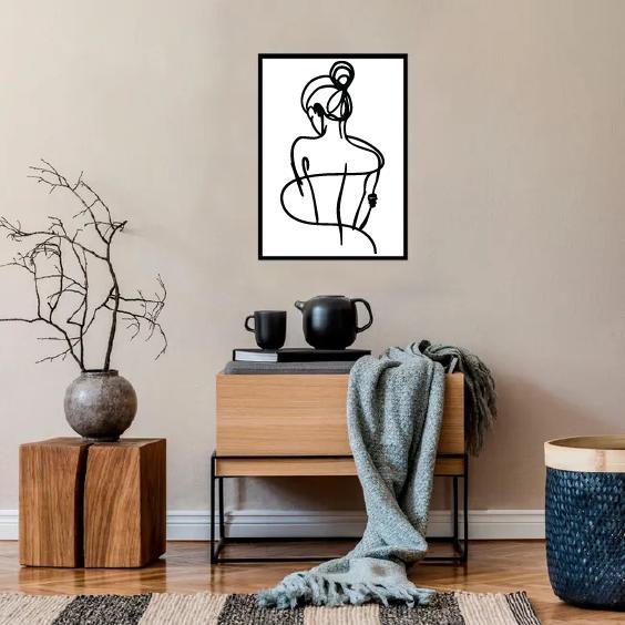 WALL ART. Woman with her back turned