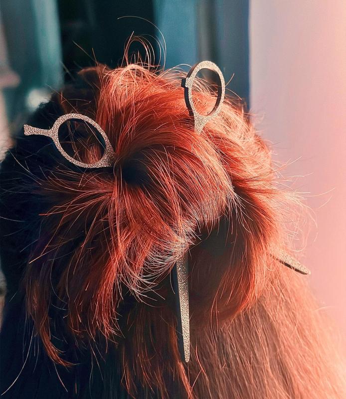 Hair Stylist Scissors Hair Pin set of 2