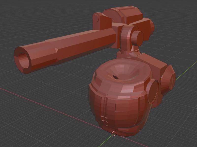 DAO/TAU FIREWARRIOR/GRUNT torso with misslepod/recoilles rifle