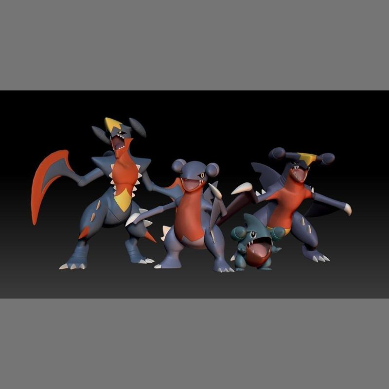 Pokemon Gible Gabite Garchomp Mega Evolution