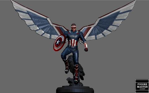 CAPTAIN AMERICA 4 SAM WILSON 3D PRINT