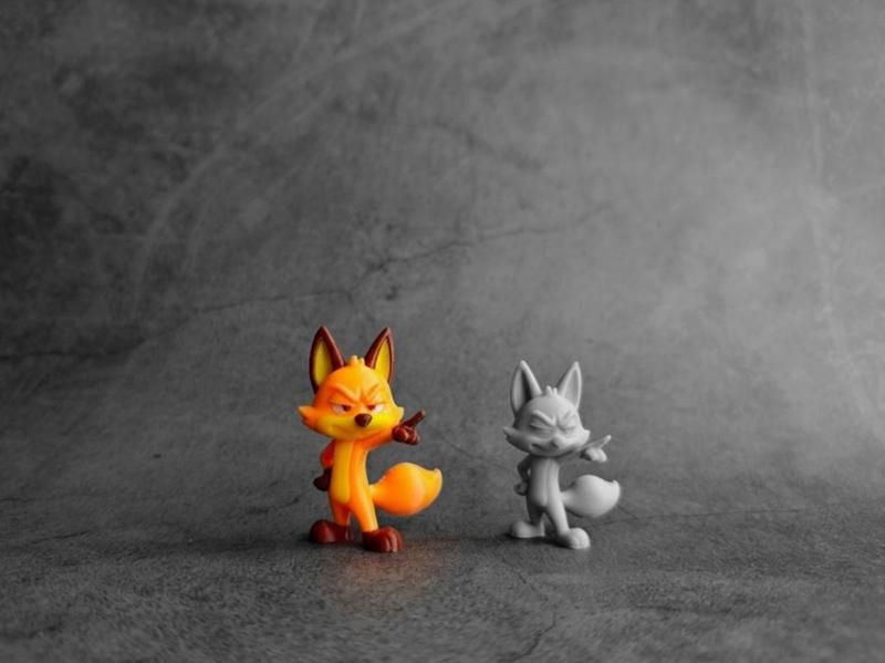 Fox Office Decoration Ornament