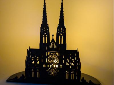 Tealight Holder Cathedral Silhouette