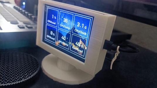 Retro CRT Mini ips Monitor for 3.5 raspberry pi Display Dock Secret Storage USB Slot (2 Models)