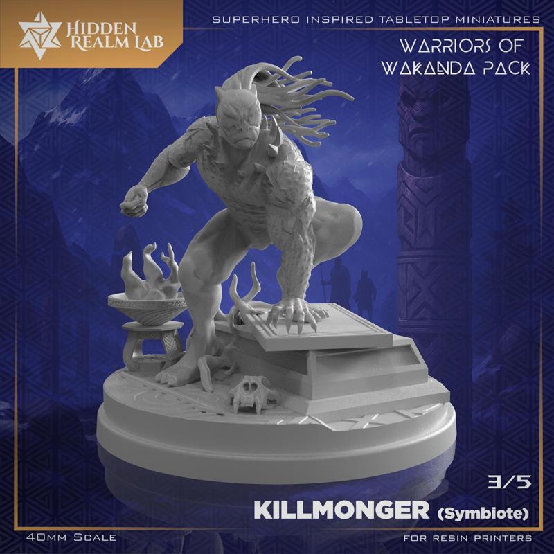 Killmonger (Symbiote) | 40mm Scale Miniature