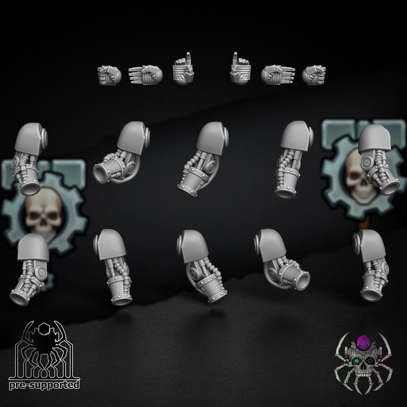 Mechanical Hand Bits Set - Metal Warriors