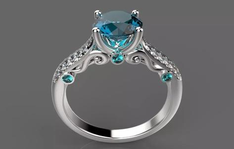 Ring topaz engagement