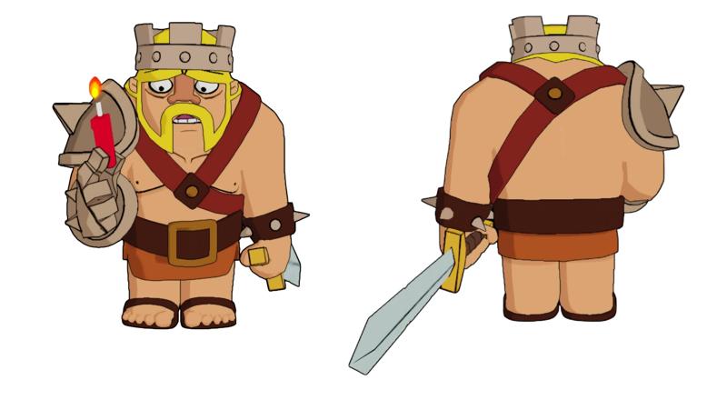 Game Clash of Clans - Barbarian King Cartoon 13 Years Old