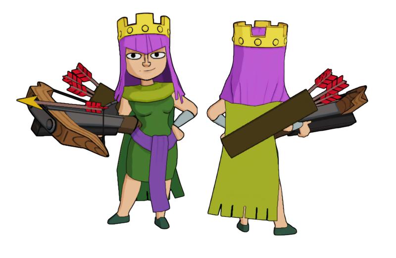 Game Clash of Clans - Cartoon Queen