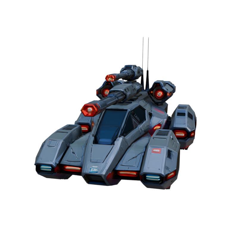 Futuristic Sci-Fi Battle Tank
