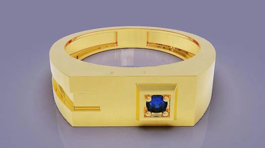 Prong set diamond wedding ring for men