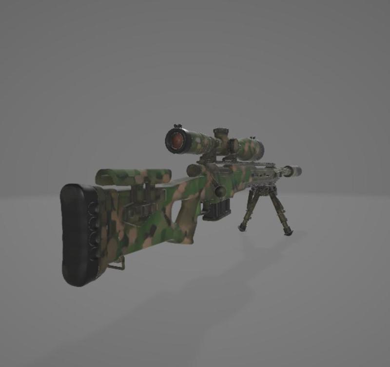Precision Sniper Rifle System with Optics
