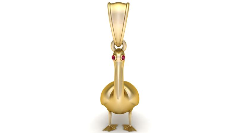Gold Bird Pendan