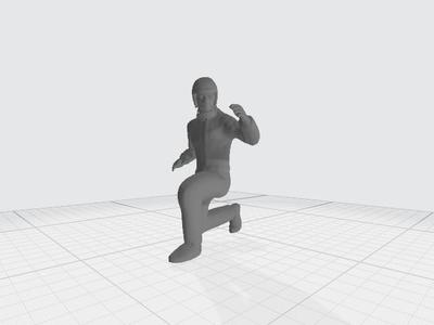 Racing driver Le Mans start