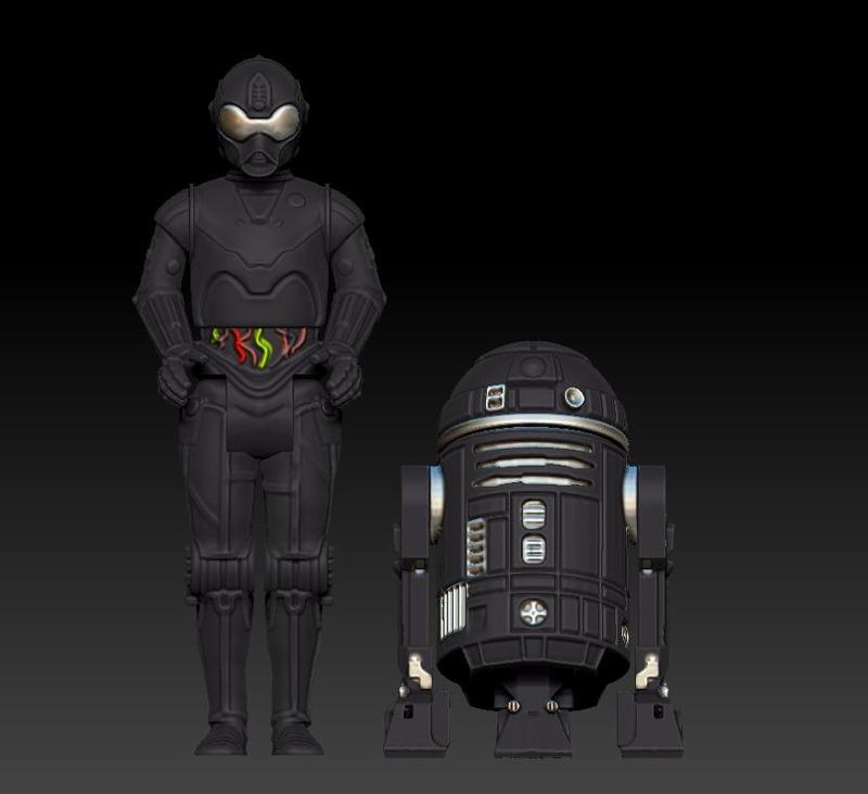 THE MANDALORIAN IMPERIAL DROIDS, 3.75" VINTAGE STYLE ACTION FIGURES .STL