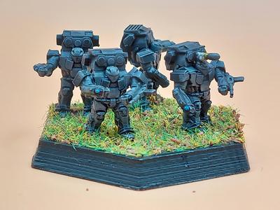Gray Death Strike Battle Armor 6mm scale