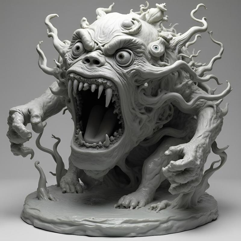 Grotesque Horror: 28-32mm FDM Optimized Miniature
