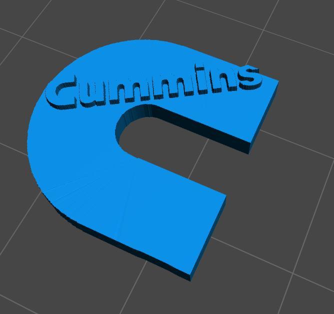 1:24 scale cummins logo