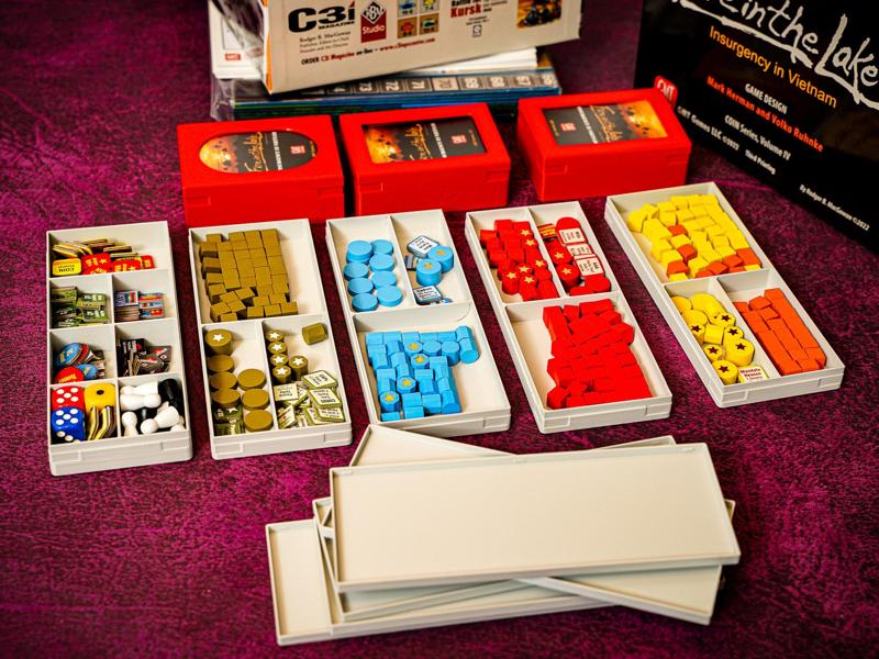 Fire in the Lake Insert (COIN Series) – 3D Printable Organizer for Cards, Factions & Tokens