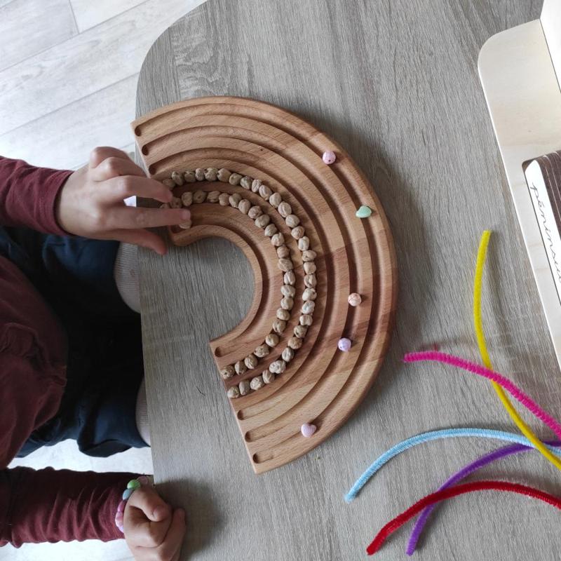 Wooden rainbow