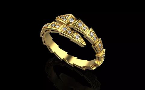 Bvlgari serpenti ring size 18