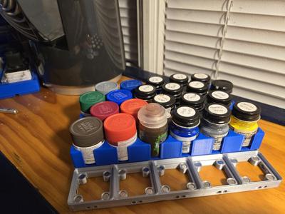 Gridfinity Organizer 3x5x4 for 35mm Paint Pots, Mr. Color, Tamiya