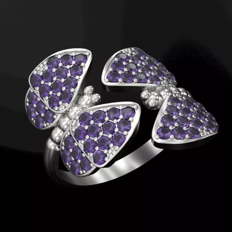 butterfly womens ring