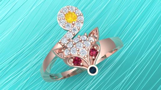 Fox ring - Womens ring - N126