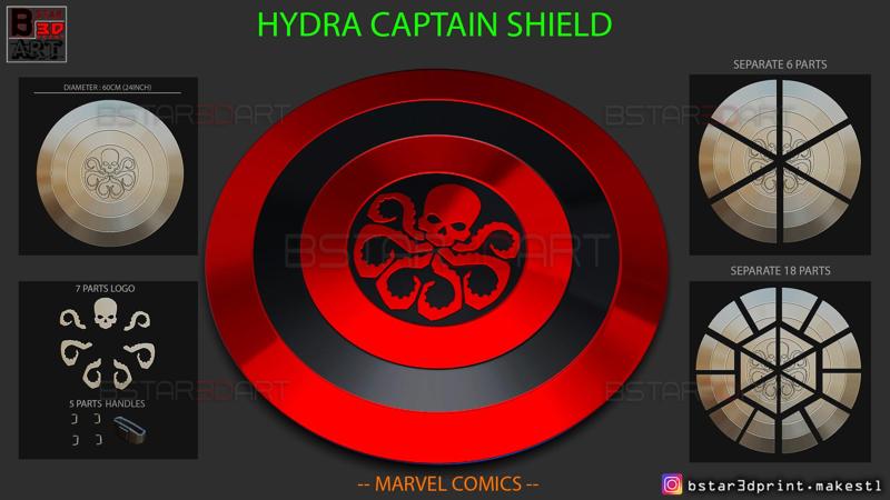 The Shield Hydra captain America - Hail Hydra - Marvel comics
