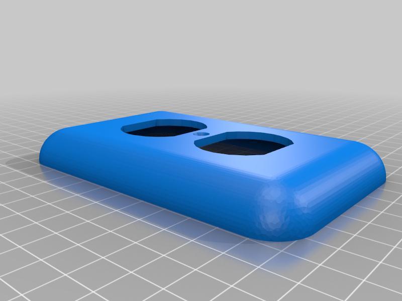 Deep dish outlet cover