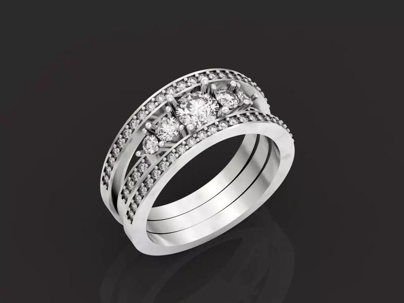 ring breguet Bridal Reine de Naples wiht stone