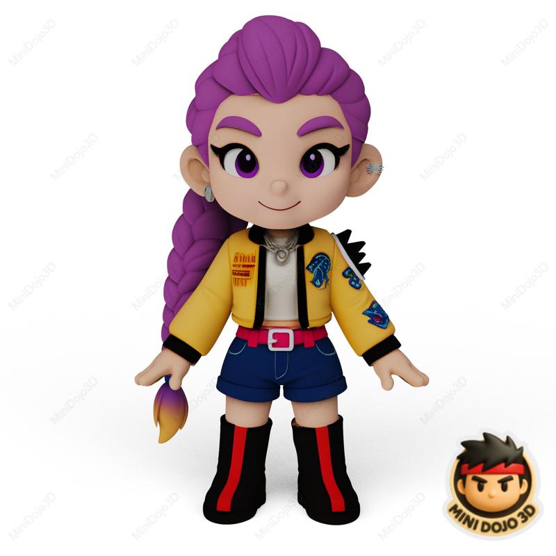Rumi - Chibi Style 3D Model | K-Pop Demon Hunters | Full & Separated Parts (13cm)