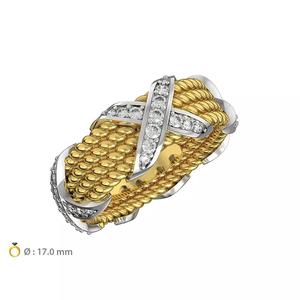 N145 Wide woman ring