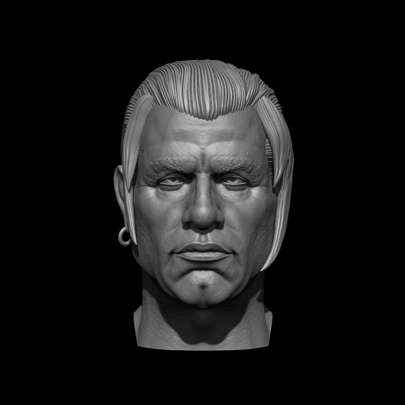John Travolta as Vincent Vega – Pulp Fiction 3D Printable Bust OBJ and STL