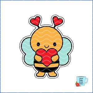 Bee Cookie Cutter - Valentine - Animal - 8 STL Cookie cutter files